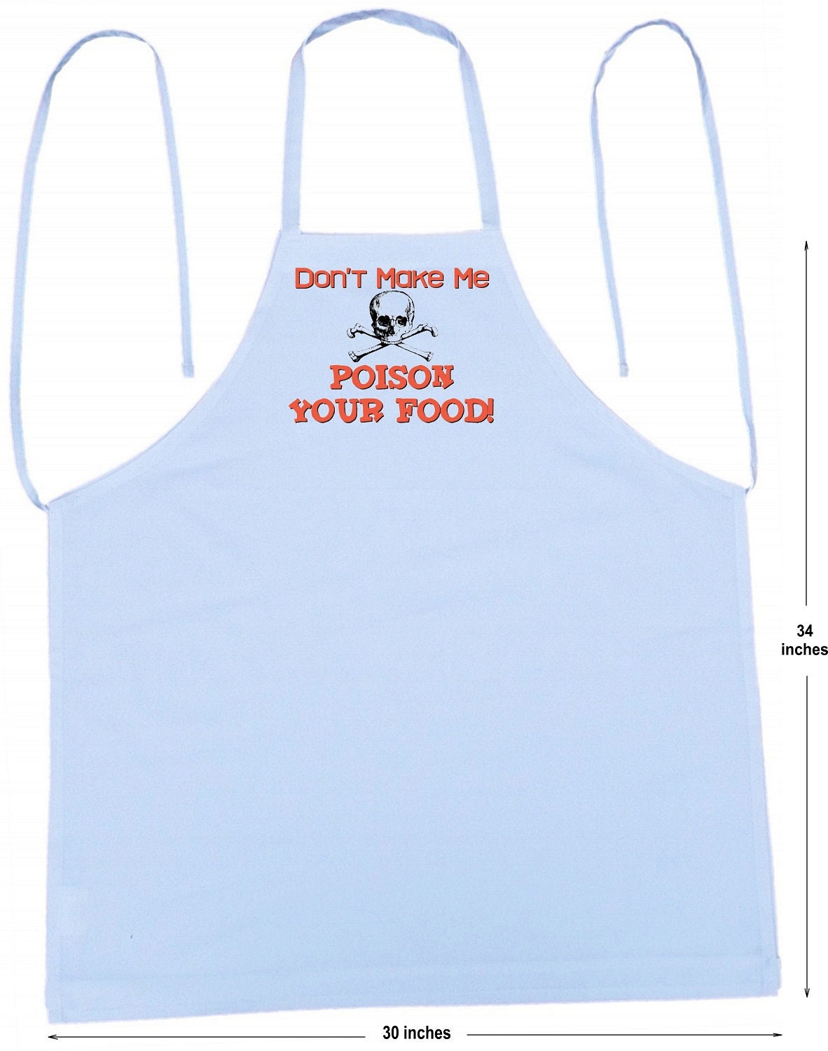 Funny Kitchen Apron Don't Make Me Poison Your Food Chef Aprons