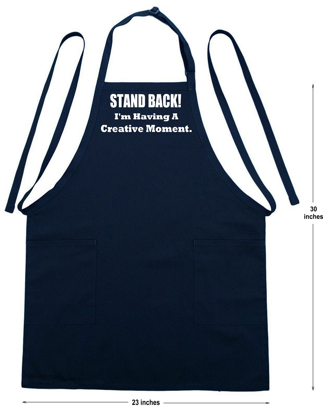 Funny Cooking Apron Stand Back Novelty Kitchen Black Aprons For Women And  Men