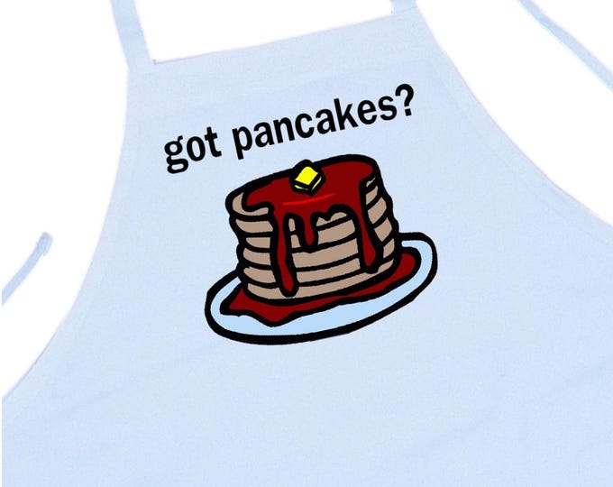Novelty Cooking Aprons Got Pancakes Funny Kitchen Apron, Breakfast Chef Apron, One Size Fits All