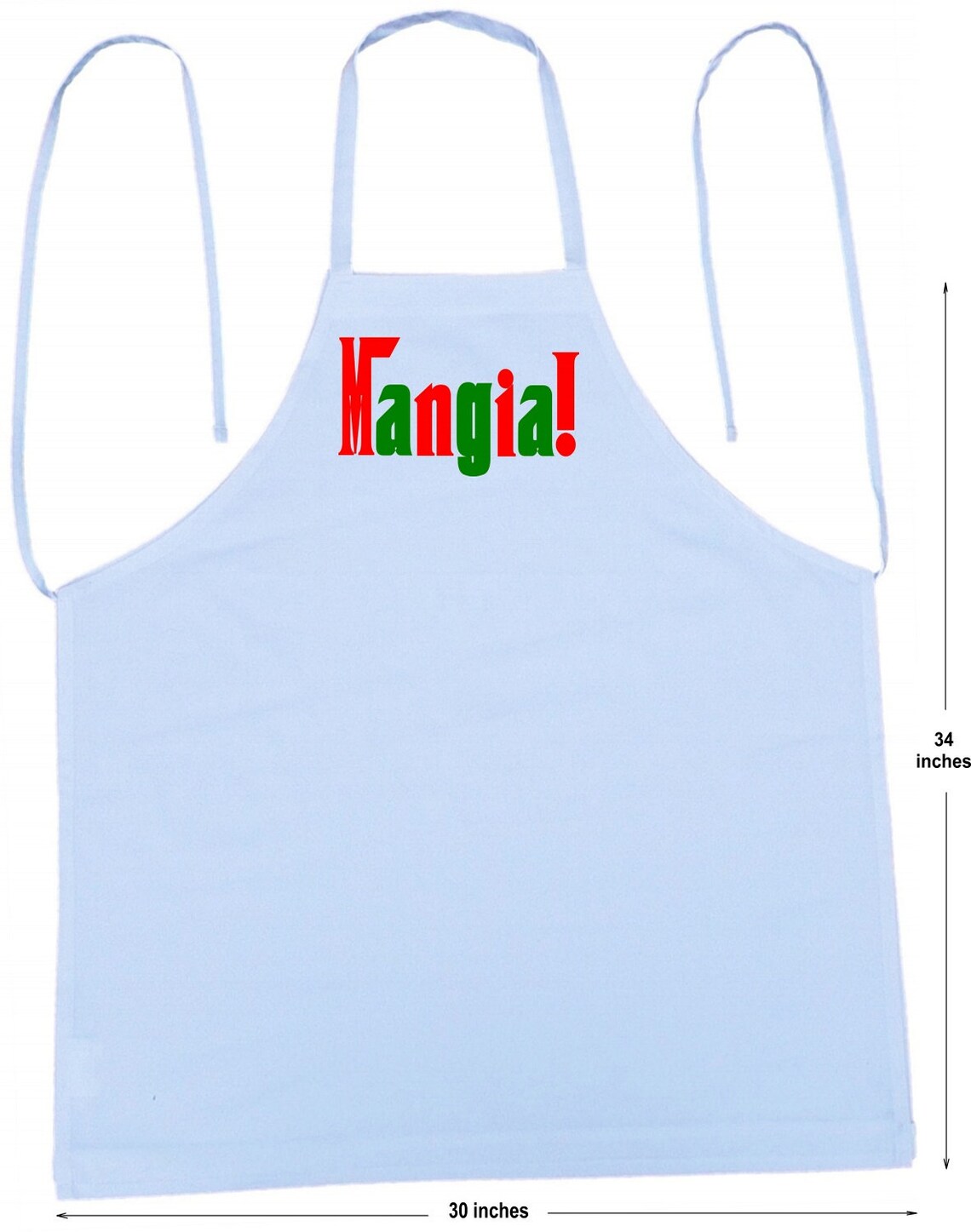 Italian Cooking Apron Mangia White Novelty Kitchen Aprons Etsy