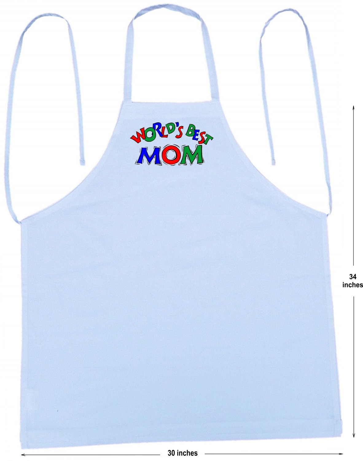 Mothers Day Gift Idea World s Best Mom Cooking Apron White Chef