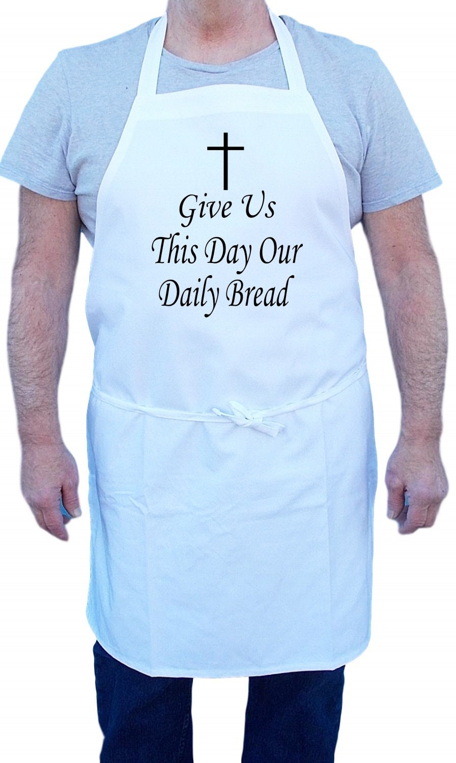 Christian Aprons Give Us This Day Our Daily Bread Kitchen Apron