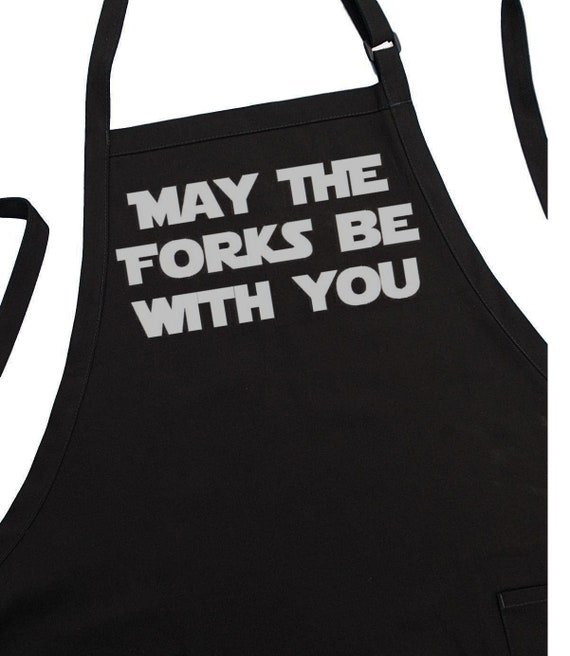 Star Wars Apron May The Forks Be With You, Drôle de tabliers de