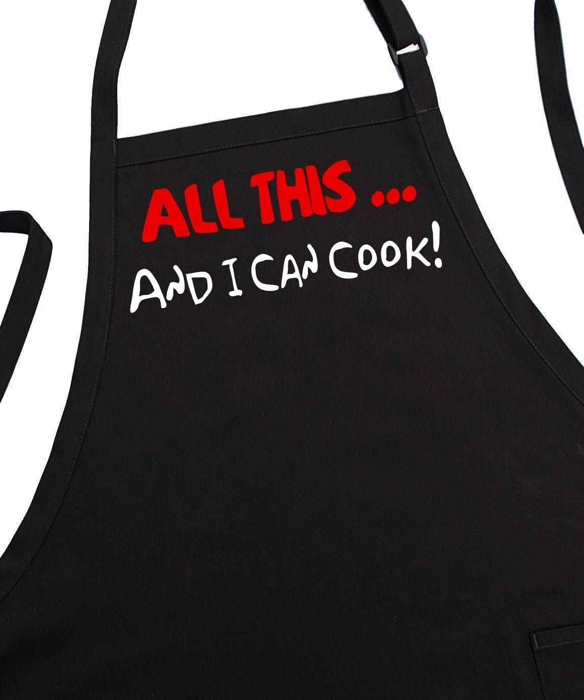 Funny Cooking Apron I Have No Idea What I'm Doing, Black BBQ Aprons, Two  Pockets, Fully Adjustable