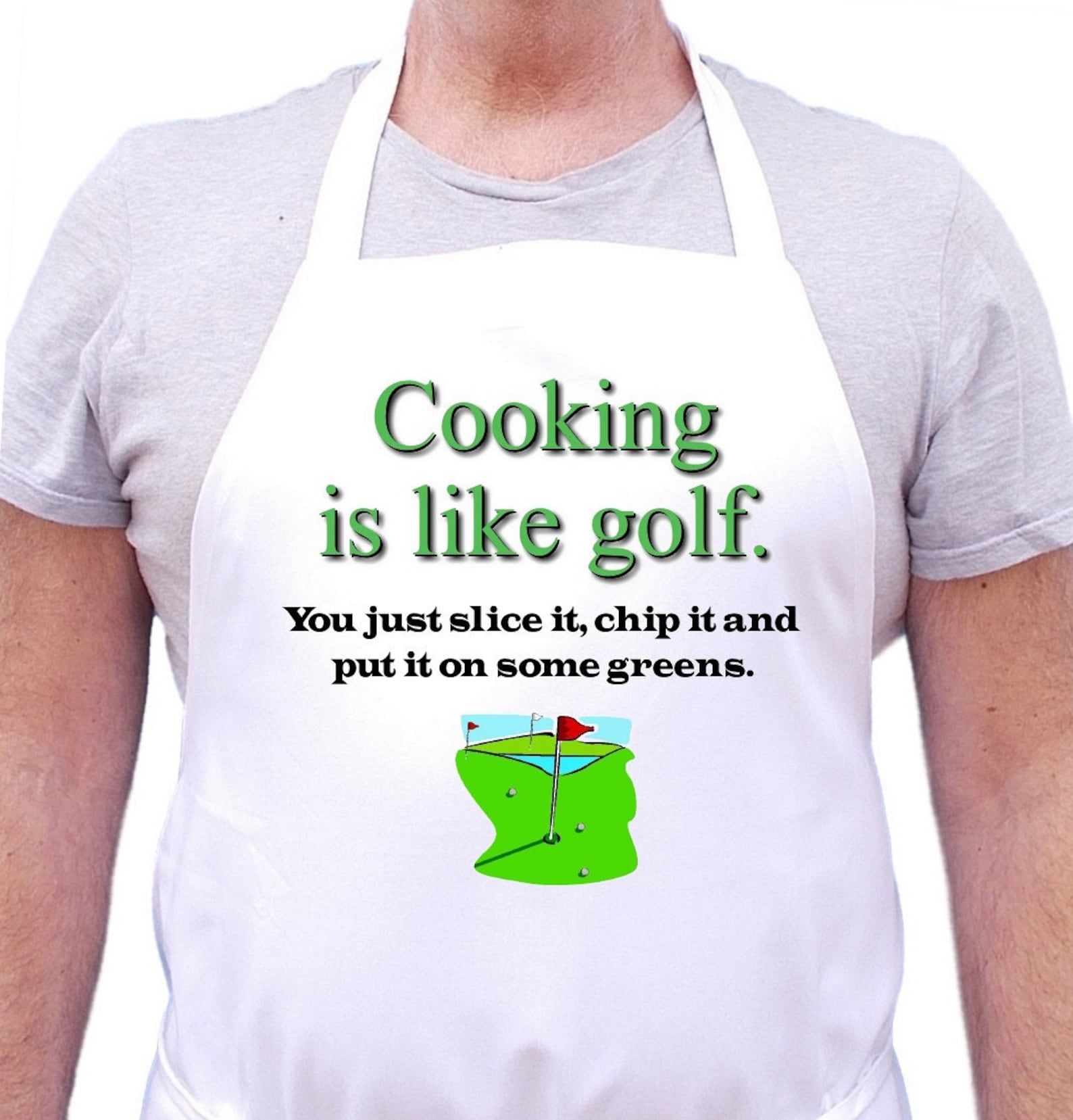 Funny Novelty Aprons Golfing Gift Ideas Cooking Is Like Golf Etsy