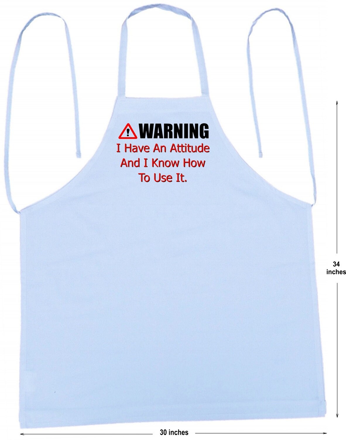 Funny Chef Apron I Have An Attitude, Cooking Aprons With Cute Sayings