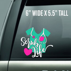Sale Nurse Life Decal Car Decal Car Monogram Sticker Etsy