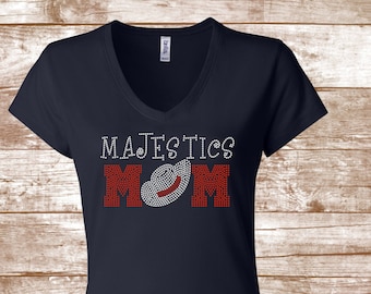 Majestics Mom - Drill Team Mom - Majestics Drill Team - Texas Dance Mom - Glitter Shirt - Ladies Clothing - Plus Size Available - Custom