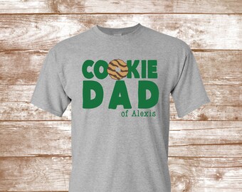 Cookie Dad - Cookie Chaos - Girl Troop - Scout Dad - C'est la saison des cookies - Cookie Shirt - Numéro de troupe personnalisé ou nom