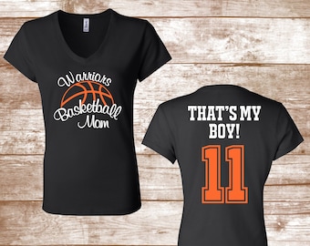 Basketball Mom Shirt - Custom - Team Basketball Mom Shirt - Multi Dec Shirt - Ladies Clothing - Plus Size Available - That's My Boy! - Shirt