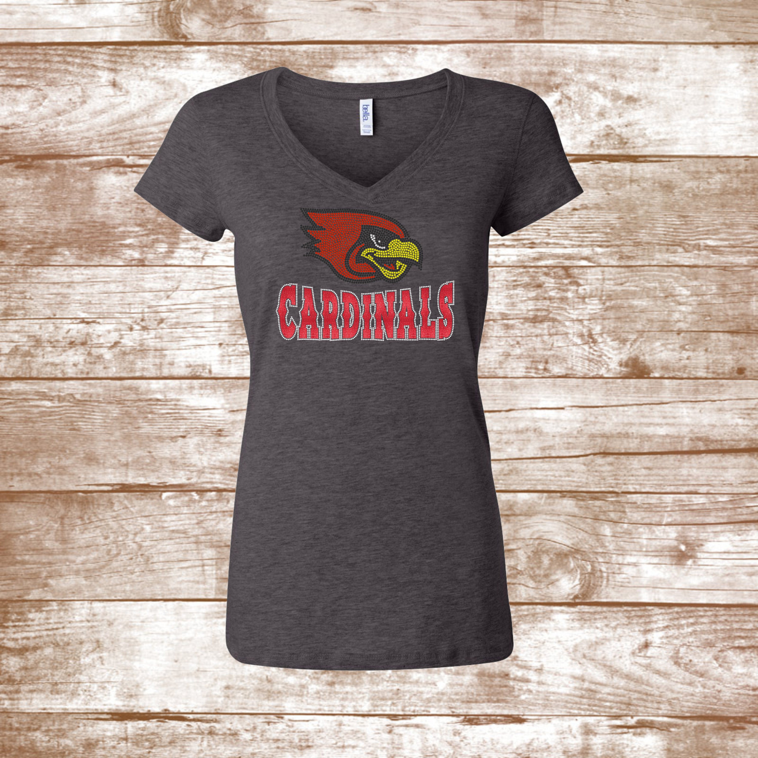 Cardinals Bling Shirt Cardinal Shirt Football T-shirt 