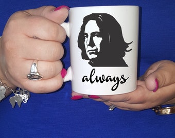 Wizard "Always" Ceramic Coffee Mug -  Ceramic Coffee Mug - Wizard Coffee Mug - Coffee Cup - Printed Coffee Cup  - Dark Wizard