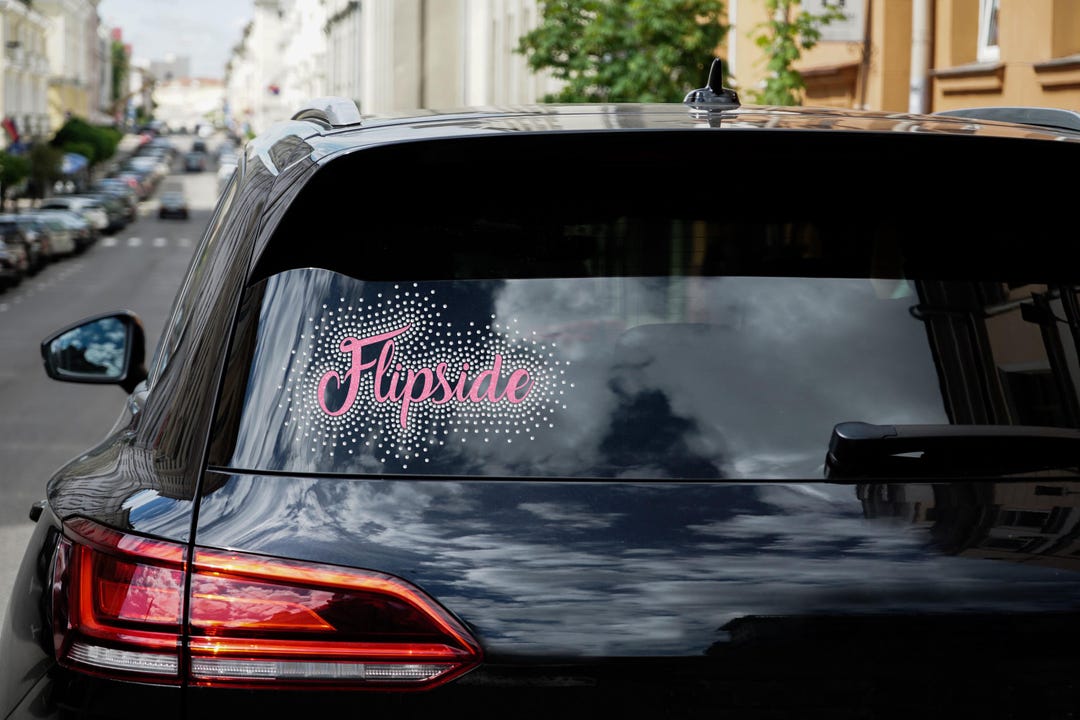 Custom Glitter and Rhinestone Car Decal - Name Decal - Dance Studio ...