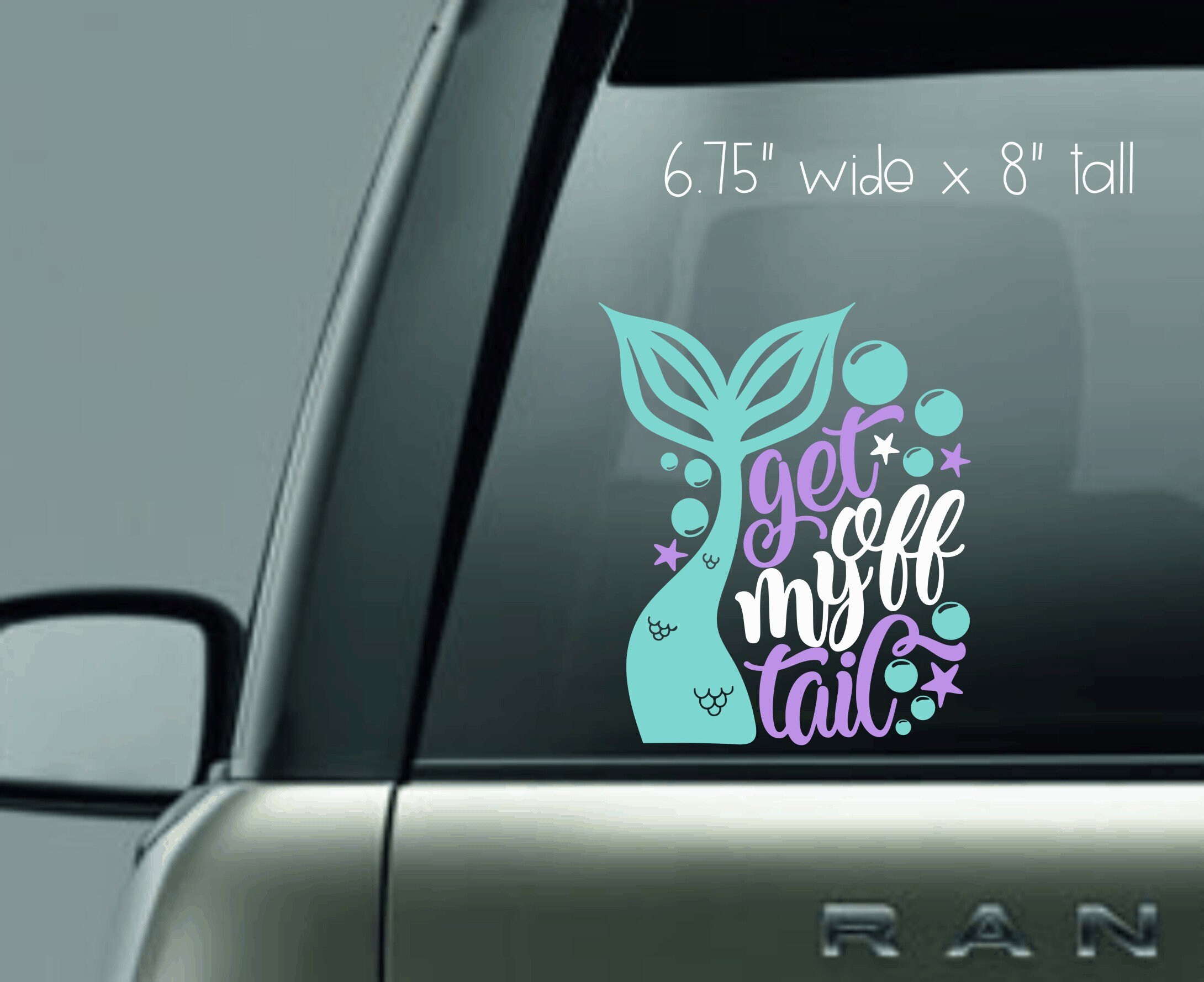 Mermaid on sale car decal
