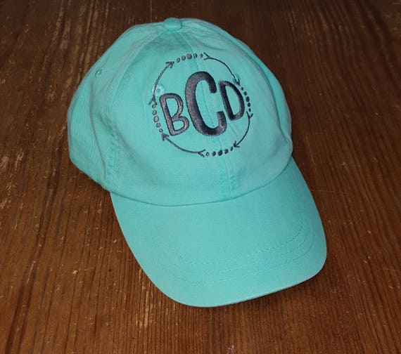 Monogram Cap - Monogrammed Baseball Hat - Monogrammed Hat - Women's Baseball Cap - Bridesmaids Hats - Bridesmaid Gift - Embroidered Hat