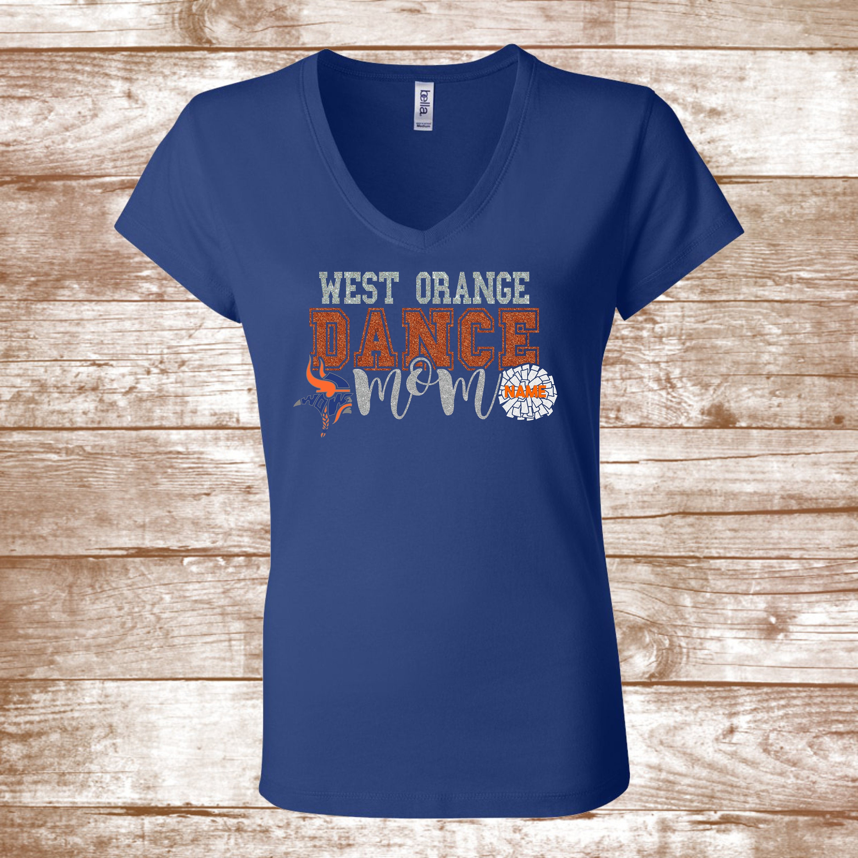 WOHS Dance Mom Shirt West Orange High School Dance Mom Glitter Shirt Ladies Clothing Plus Size Available Warrior Dance Mom Etsy