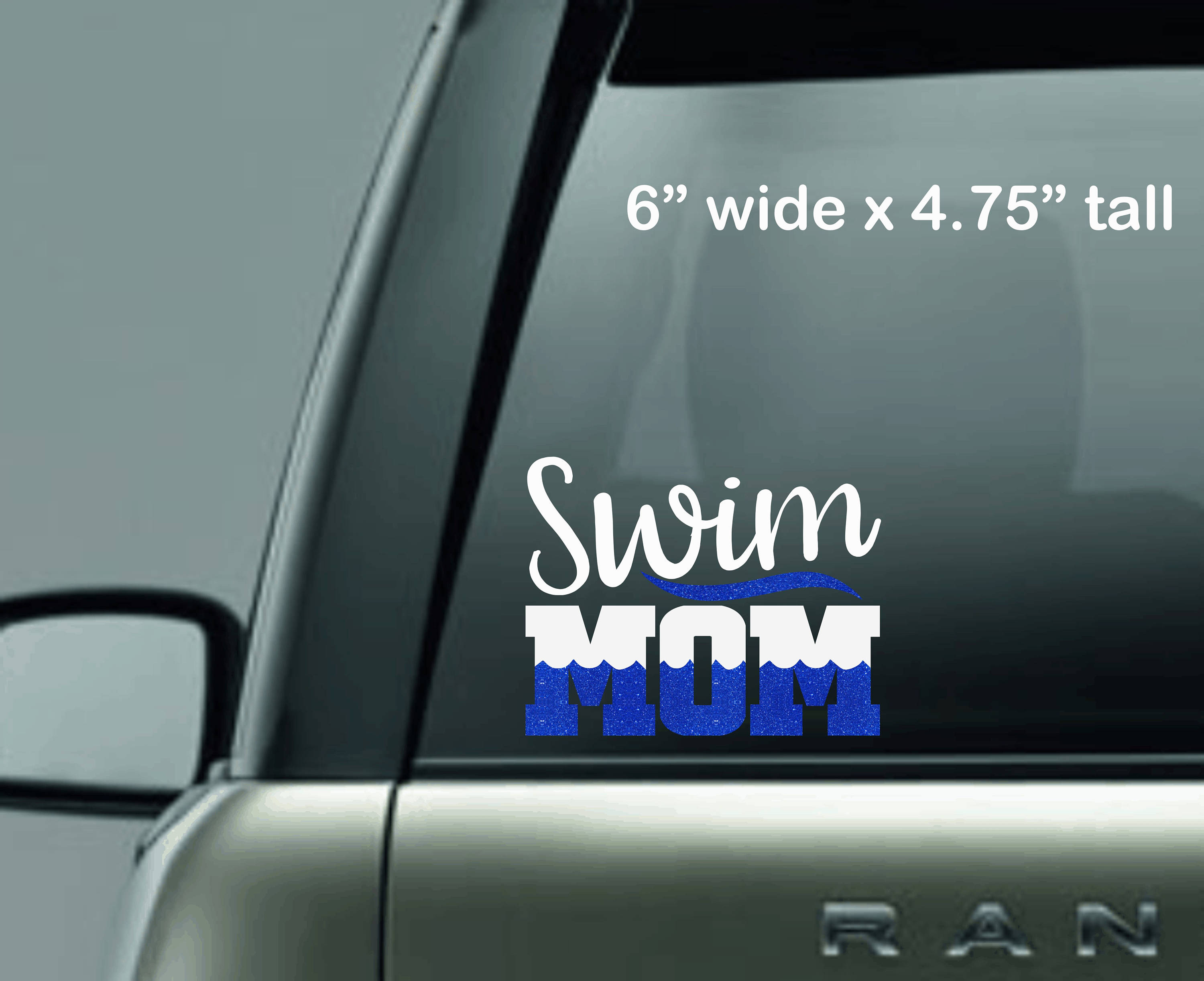 Mug Decal Swim Decal for Car with Swimmer Laptop Decal Swim Team
