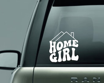 Mortgage Broker Decal - Home Girl Decal - Ask Me About Mortgages - Car Decal - Selling Houses - Loan Officer - Lender - Broker - Car Sticker