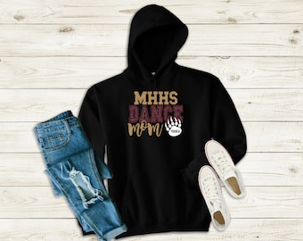 MHHS Dance Mom Shirt - Mission Hills High School - Dance Mom - Glitter Hoodie - Crewneck Sweatshirt - Sweater - Cold Weather Wear -