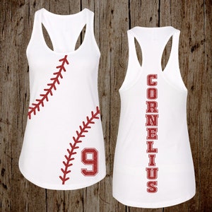 Baseball Shirt - Baseball Laces - Custom Baseball Shirt - Mom - Sports Sister - Personalized Baseball - Ladies Shirt - Plus Size Available