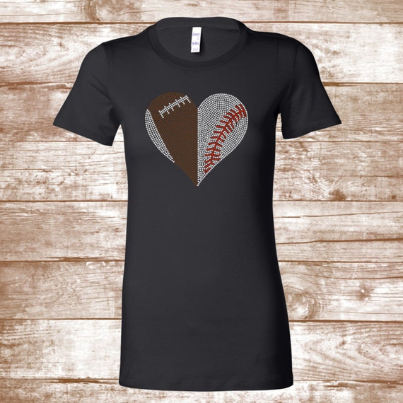 baseball heart shirt