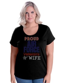 Proud Navy Veteran's Wife - Bling Shirt - Navy Wife - Patriotic Shirt - Military- Veteran - Ladies Clothing - Plus Size Available - Anchor