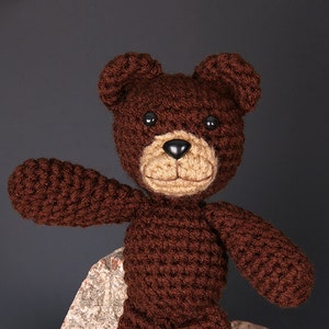 PDF Crochet Pattern File - Little Karhu Stuffed Bear Amigurumi Toy