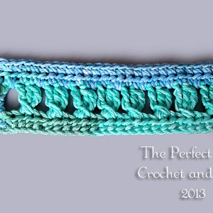 PDF Crochet Pattern File Criss-Cross Cuff Bracelet image 4