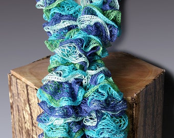 PDF PATTERN FILE - Crocheted Ruffle Scarf Pattern