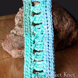 PDF Crochet Pattern File Criss-Cross Cuff Bracelet image 5