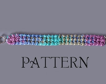 PDF PATTERN FILE - Moss Stitch Crochet Bracelet Pattern