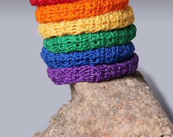 PDF PATTERN FILE - Crochet Star Stitch Bangle Bracelet Pattern