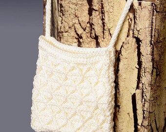 PDF Crochet Pattern - Honeycomb Lattice Stitch Evening Purse - Yarn and Thread Versions