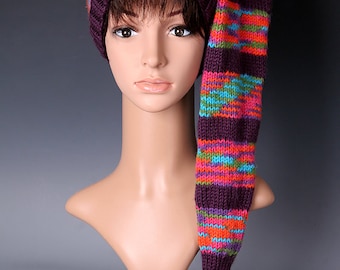 PDF Knitting Pattern File - Elfishly Fun Knit Hat