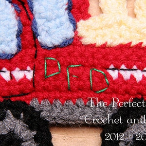PDF PATTERN FILE Fire Truck Crochet Applique Pattern | Etsy