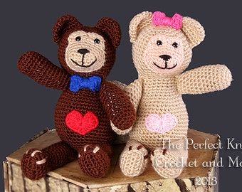 PDF Crochet Pattern File - Love'Ems Teddy Bears Amigurumi Pattern