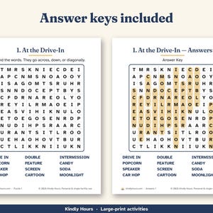 Large Print 1950s 60s Nostalgia Word Search for Seniors, 30 Printable Puzzles, Memory Care, Reminiscence Activity, Assisted Living image 4