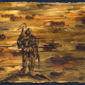 Stormshadow Barbarian (handmade painting)