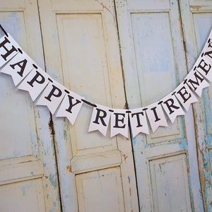 Custom Happy Retirement Banner: Personalized Party Decoration