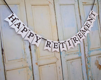 Custom Happy Retirement Banner: Personalized Party Decoration