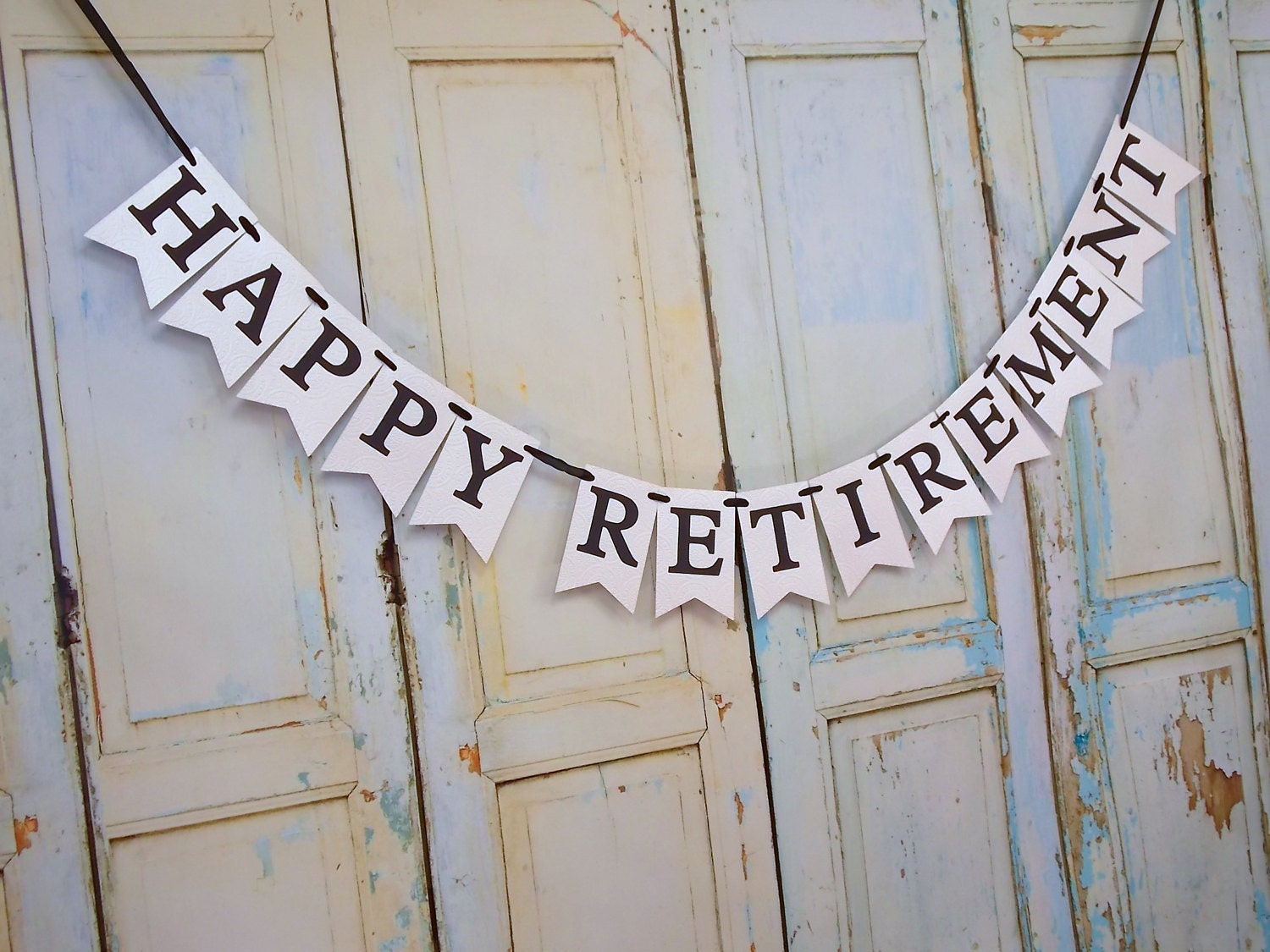 Ruhestandsbanner – 180 X 40 Cm, Weiß, Aus Reißfestem Polyester – Perfekt Für Abschiedsfeiern, Fotos Und Partydekoration Innen Oder Draußen