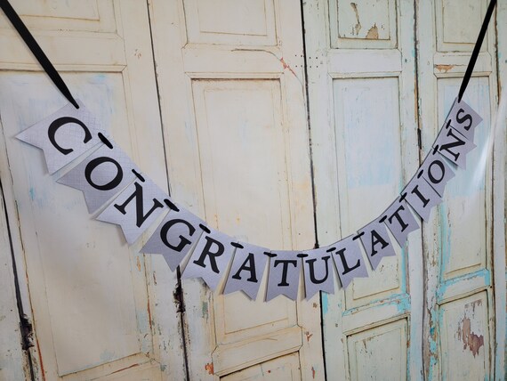 Banner Di Laurea Decorativo - 3 Metri, Per Foto, Con Cordino, Congratulazioni Personalizzabile - Foto 3