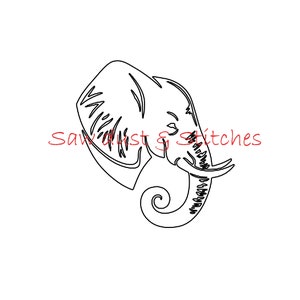 Profilo elefante SVG