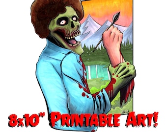 Druckbare Wandkunst Bob Zombie druckbare Instant Horror Art PDF