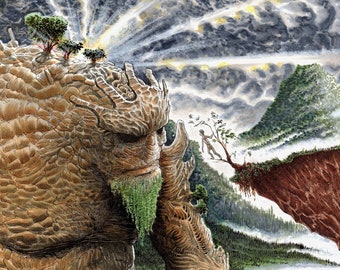 Earth Golem SIGNED 11x17 print