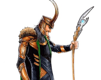 Marvel MCU Loki - SIGNED 11x17 Art Print Wall Decor - Etsy