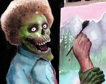 horrorscifi art, original creation by Shawn Langley Satishva SIGNED 11x17 print