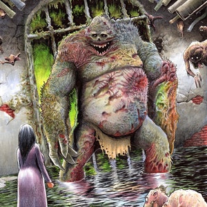 The Undertow, 11x17 SIGNED Horror Macabre Story Art Print