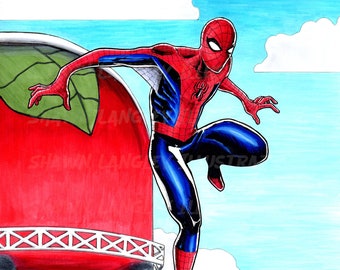 Spider-man Jackson Ohio Apple Tower 11x17
