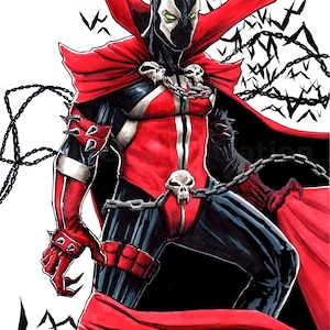 Spawn- SIGNED 11x17" Parody Fanart print